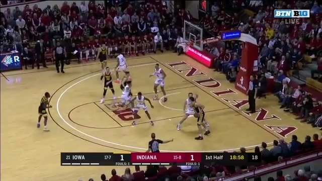 First Half Highlights: Iowa at Indiana | B1G Basketball